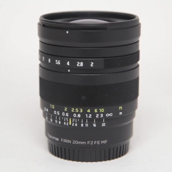Used Tokina Firin 20mm f/2 FE Manual Focus Lens Sony E Mount