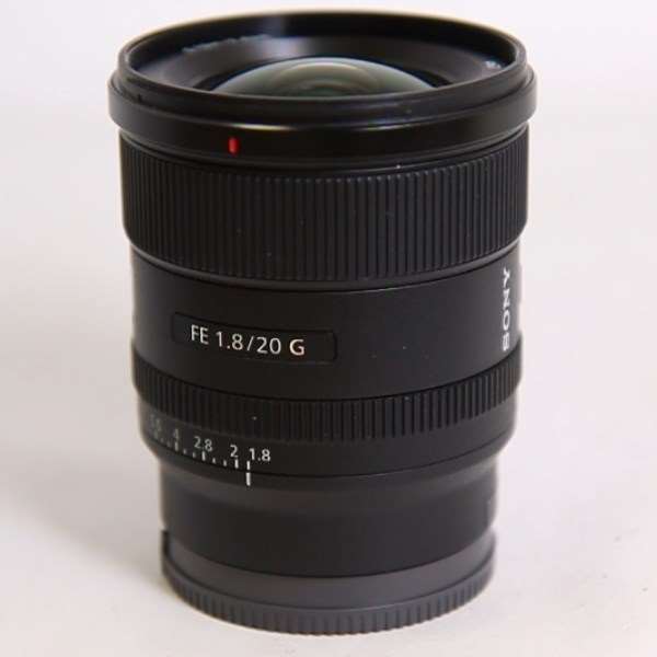 Used Sony FE 20mm f/1.8 G Ultra Wide Angle Prime Lens