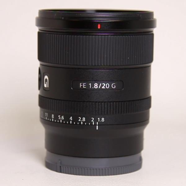 Used Sony FE 20mm f/1.8 G Ultra Wide Angle Prime Lens