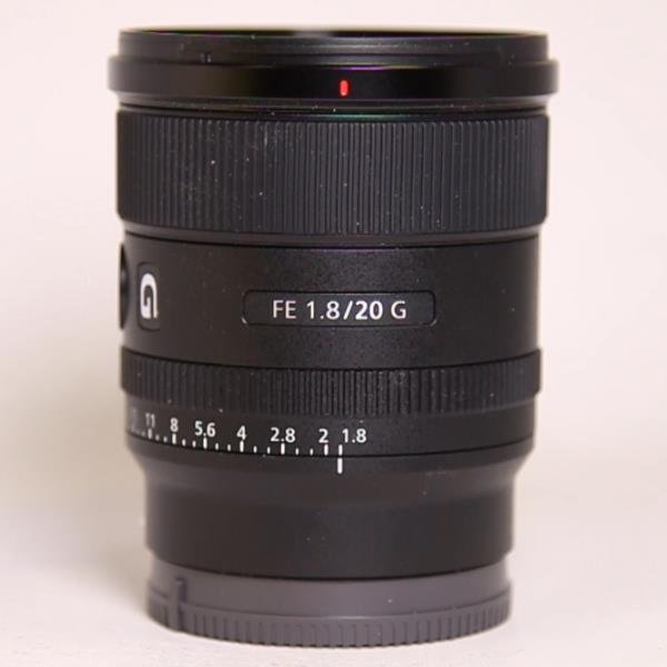 Used Sony FE 20mm f/1.8 G Ultra Wide Angle Prime Lens