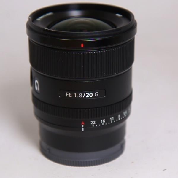 Used Sony FE 20mm f/1.8 G Ultra Wide Angle Prime Lens