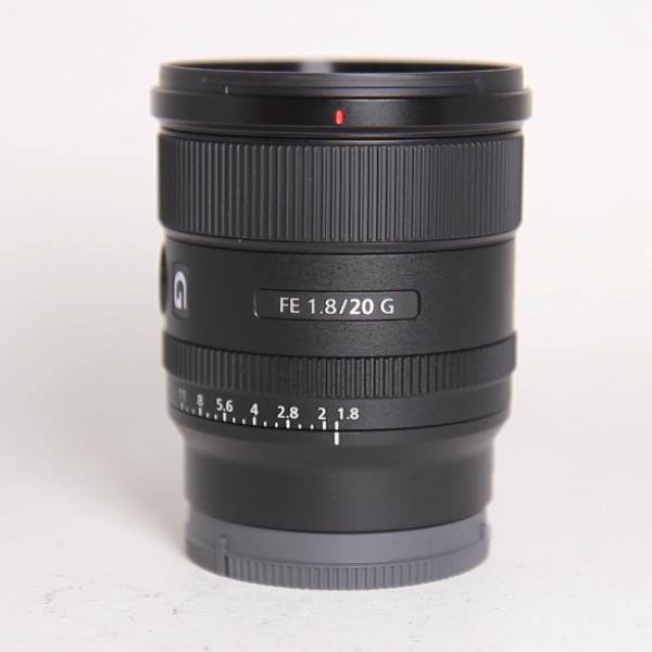 Used Sony FE 20mm f/1.8 G Ultra Wide Angle Prime Lens