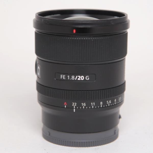 Used Sony FE 20mm f/1.8 G Ultra Wide Angle Prime Lens