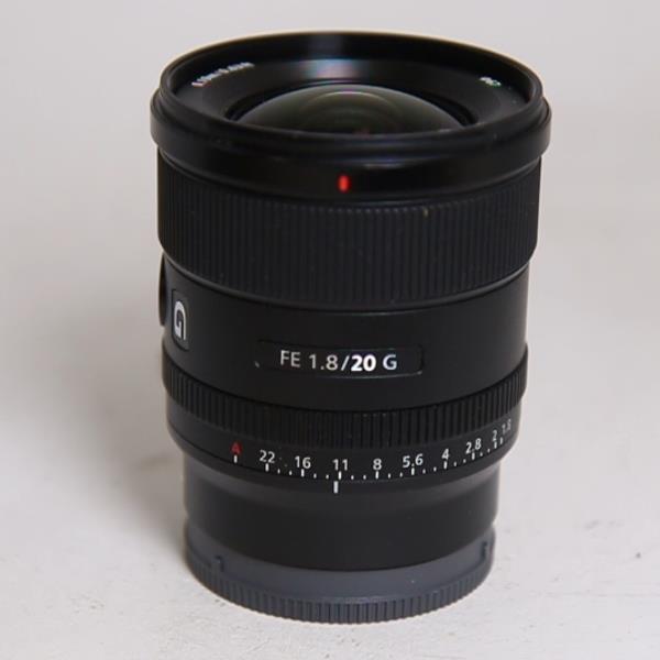 Used Sony FE 20mm f/1.8 G Ultra Wide Angle Prime Lens