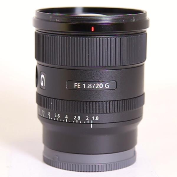Used Sony FE 20mm f/1.8 G Ultra Wide Angle Prime Lens