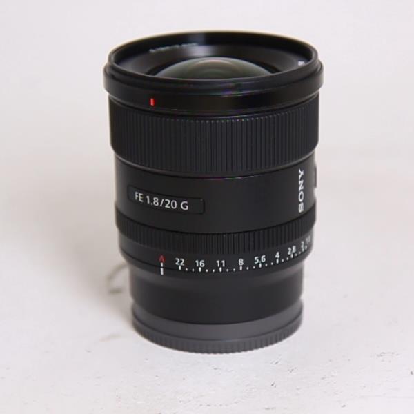 Used Sony FE 20mm f/1.8 G Ultra Wide Angle Prime Lens