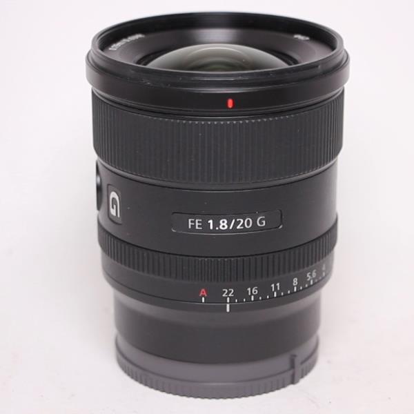 Used Sony FE 20mm f/1.8 G Ultra Wide Angle Prime Lens