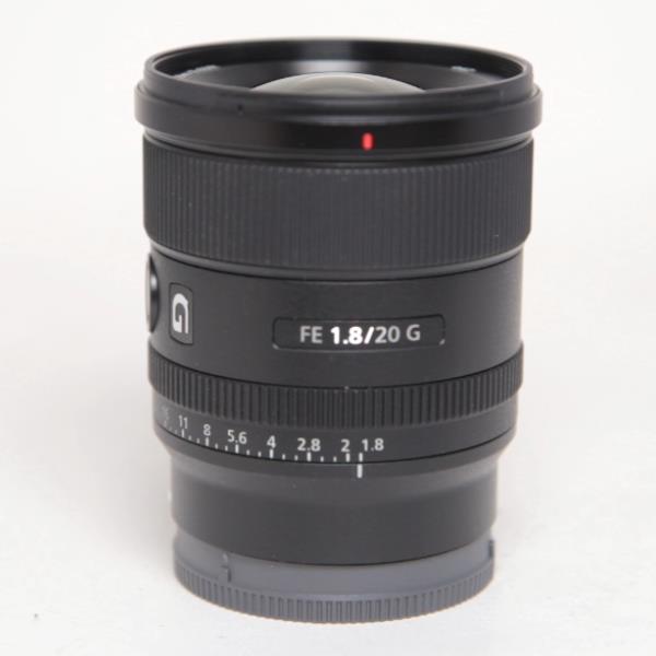 Used Sony FE 20mm f/1.8 G Ultra Wide Angle Prime Lens