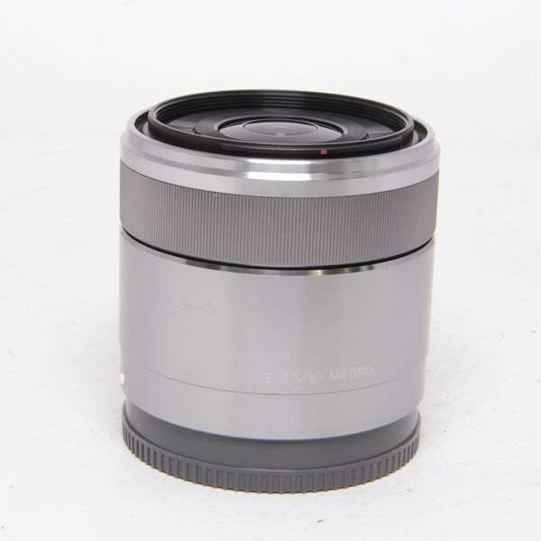 Used Sony E 30mm f/3.5 Macro Lens Silver