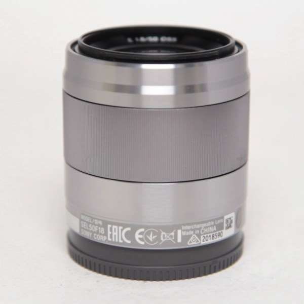 Used Sony E 50mm f/1.8 OSS Prime Lens Silver