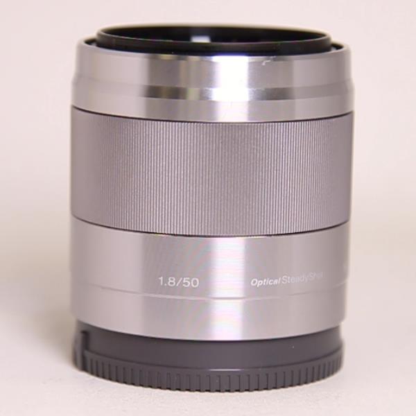 Used Sony E 50mm f/1.8 OSS Prime Lens Silver