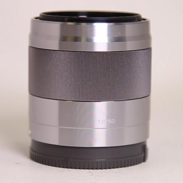 Used Sony E 50mm f/1.8 OSS Prime Lens Silver