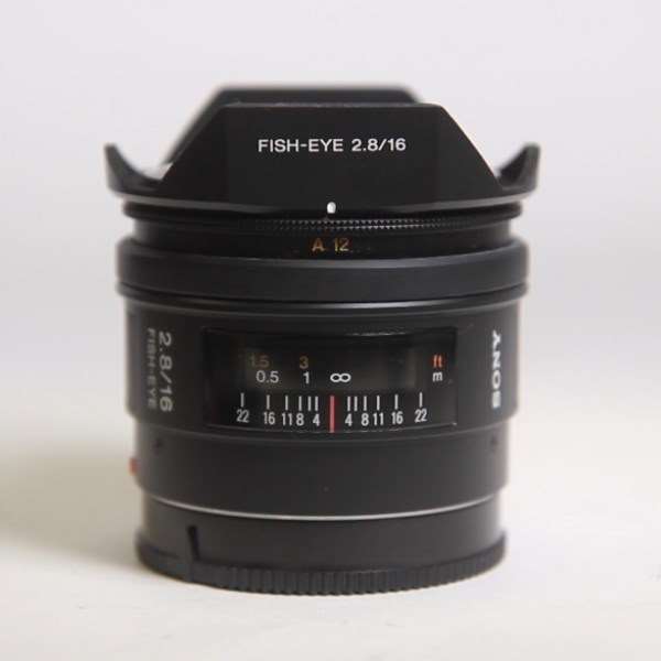 Used Sony 16mm f/2.8 Fisheye Lens