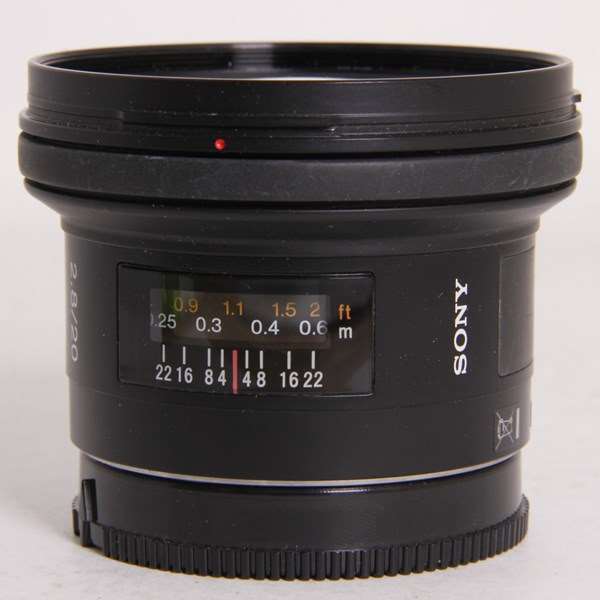 Used Sony A-Mount Alpha 20mm lens f/2.8