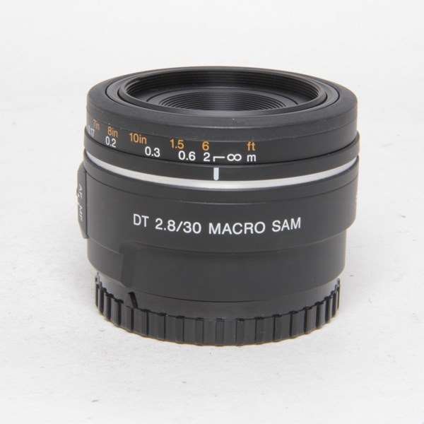 Used Sony DT 30mm f/2.8 SAM Macro alpha A mount lens