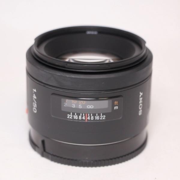 Used Sony A-Mount 50mm f/1.4 lens