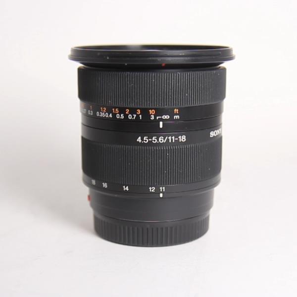 Used Sony A-Mount DT 11-18mm lens f/4.5-5.6