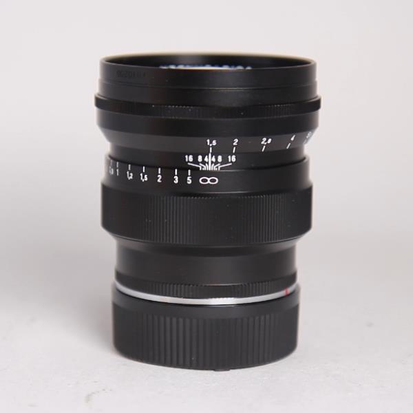 Used Voigtlander 75mm f1.5 VM ASPH Vintage Line Nokton Black Lens