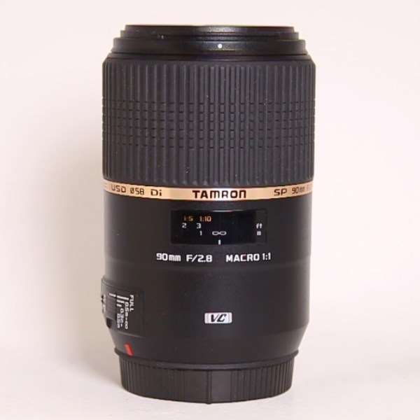 Used Tamron SP 90mm f/2.8 Di Macro 1:1 VC USD Lens Canon EF