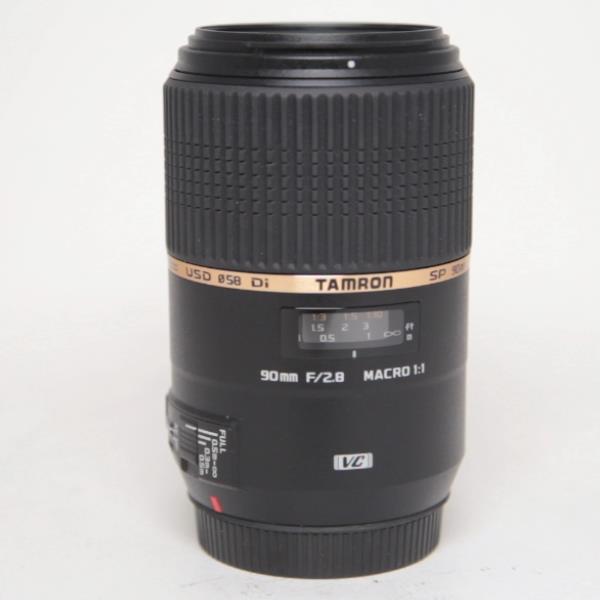 Used Tamron SP 90mm f/2.8 Di Macro 1:1 VC USD Lens Canon EF