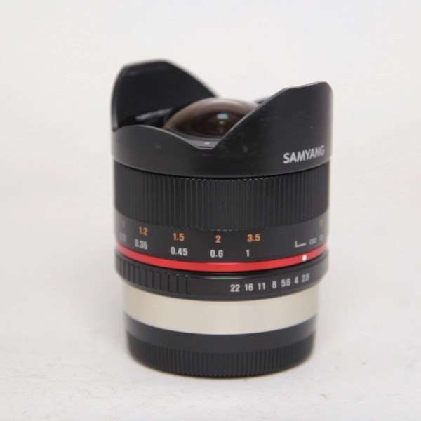 Used Samyang 8mm f/2.8 Fisheye II Lens Fujifilm X