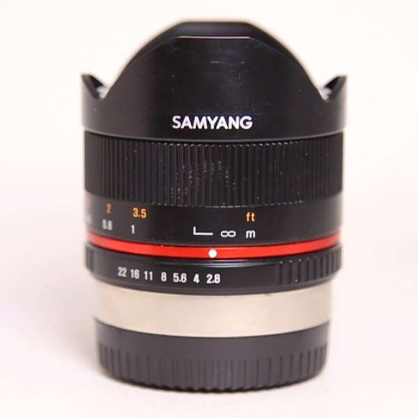 Used Samyang 8mm f/2.8 Fisheye II Lens Fujifilm X