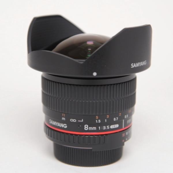 Used Samyang 8mm f/3.5 Asph IF MC Fisheye CS II DH Lens Nikon DX