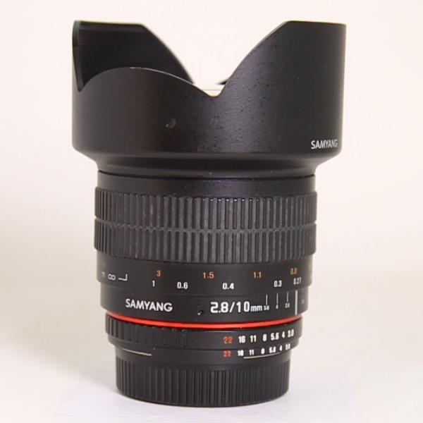 Used Samyang 10mm f2.8 ED AS NCS CS Ultra Wide Angle Lens Nikon F