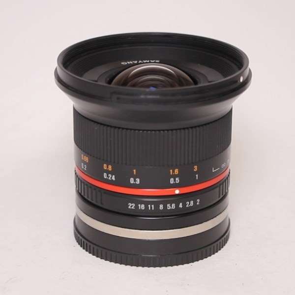 Used Samyang 12mm f/2 NCS CS Ultra Wide Lens Sony E Black