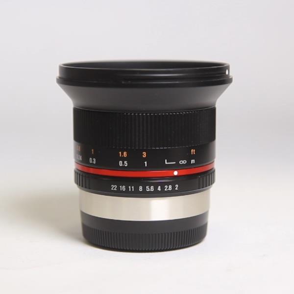 Used Samyang 12mm f/2 NCS CS Ultra Wide Lens Fujifilm X Black