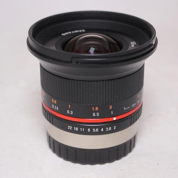 Used Samyang 12mm f/2 NCS CS Ultra Wide Lens Fujifilm X Black