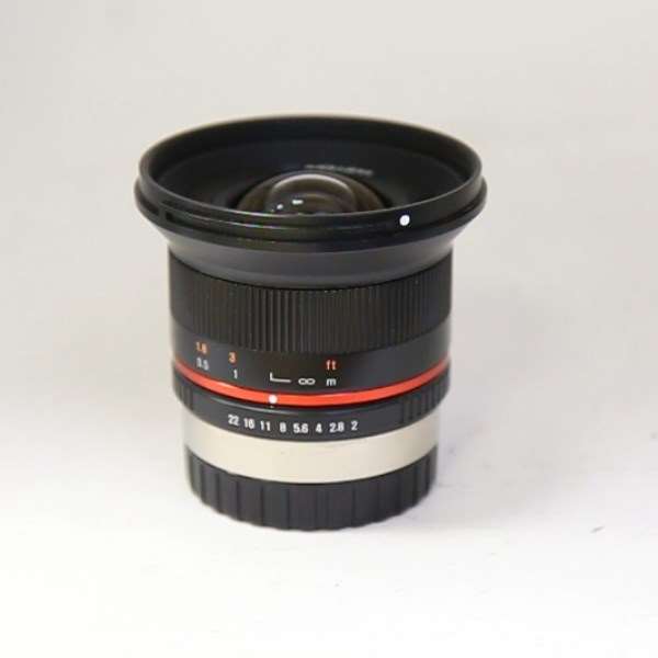 Used Samyang 12mm f/2 NCS CS Ultra Wide Lens Fujifilm X Black