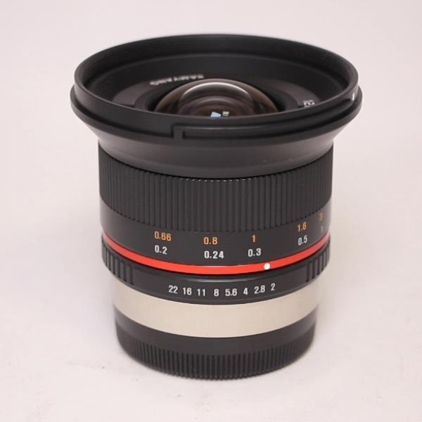 Used Samyang 12mm f/2 NCS CS Ultra Wide Lens Fujifilm X Black