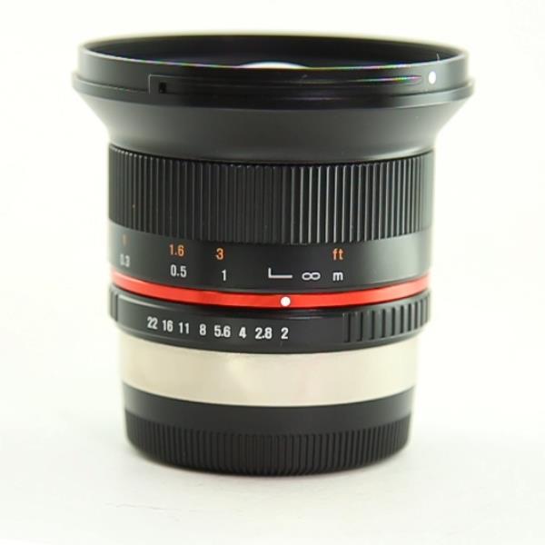 Used Samyang 12mm f/2 NCS CS Ultra Wide Lens Fujifilm X Black