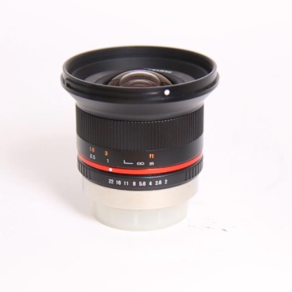 Used Samyang 12mm f/2 NCS CS Ultra Wide Lens Fujifilm X Black