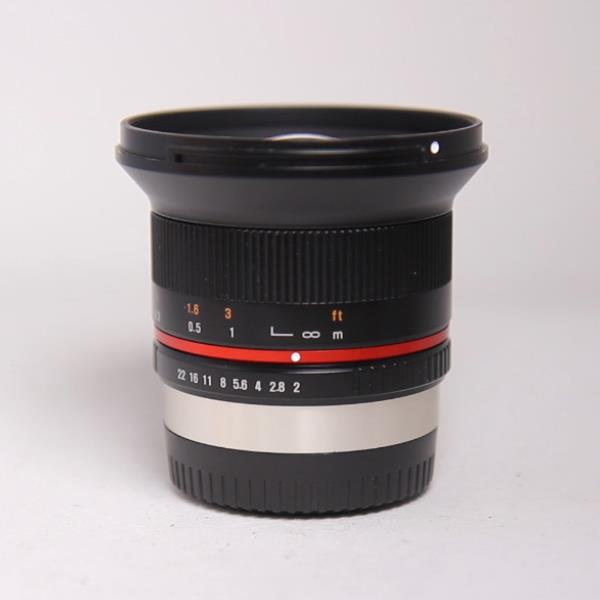 Used Samyang 12mm f/2 NCS CS Ultra Wide Lens Fujifilm X Black