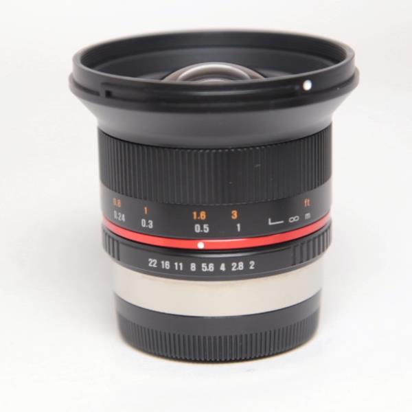 Used Samyang 12mm f/2 NCS CS Ultra Wide Lens Fujifilm X Black