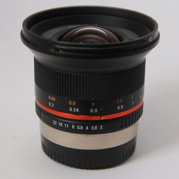 Used Samyang 12mm f/2 NCS CS Ultra Wide Lens Fujifilm X Black