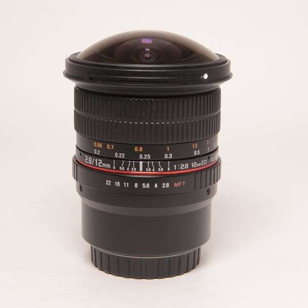 Used Samyang 12mm f/2 NCS CS Ultra Wide Lens Micro Four Thirds Black