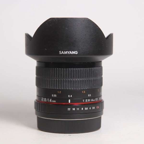 Used Samyang 14mm f/2.8 ED AS IF UMC Ultra Wide Angle Lens Canon EF