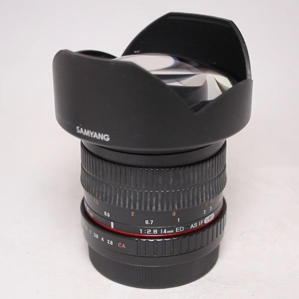 Used Samyang 14mm f/2.8 ED AS IF UMC Ultra Wide Angle Lens Canon EF