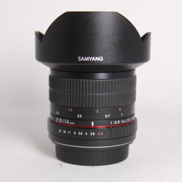 Used Samyang 14mm f/2.8 ED AS IF UMC Ultra Wide Angle Lens Canon EF