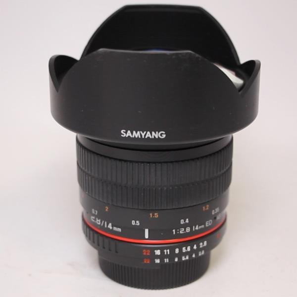 Used Samyang 14mm f/2.8 ED AS IF UMC Ultra Wide Angle Lens Nikon F Mount