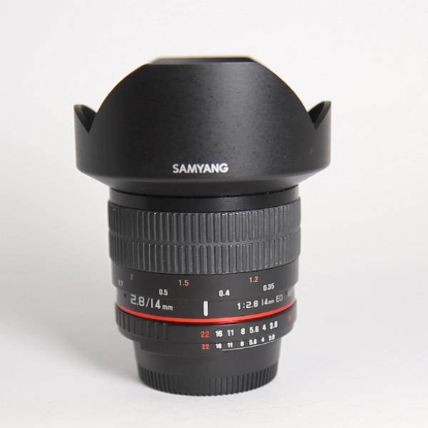 Used Samyang 14mm f/2.8 ED AS IF UMC Ultra Wide Angle Lens Nikon F