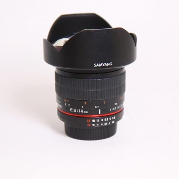 Used Samyang 14mm f/2.8 ED AS IF UMC Ultra Wide Angle Lens Nikon F Mount