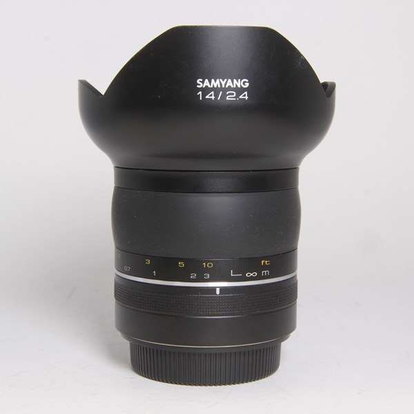 Used Samyang XP 14mm f/2.4 Super Wide Angle Lens Canon EF