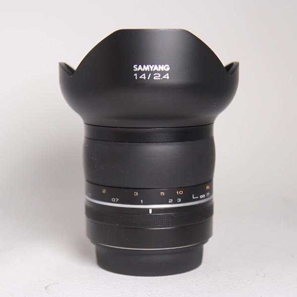 Used Samyang XP 14mm f/2.4 Super Wide Angle Lens Canon EF