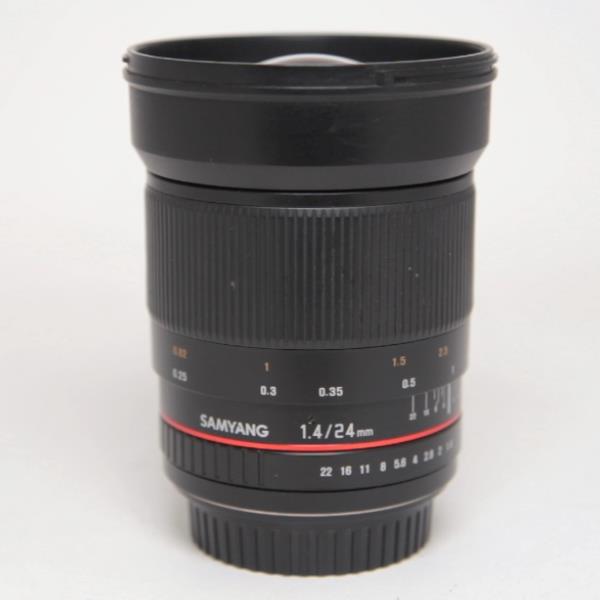Used Samyang 24mm f/1.4 ED AS IF UMC Wide Angle Lens Canon EF