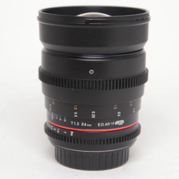 Used Samyang 24mm T1.5 ED ES UMC VDSLR - Canon Fit