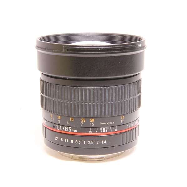 Used Samyang 85mm f/1.4 AS IF UMC Aspherical Lens Canon EF